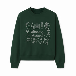 Veterinary Medicine Design with Pets, Veterinary Tools, Paw Prints, and Animal Care Symbols - Perfect for Vet Lovers and Professionals - Sweatshirt 1758347419161.jpg