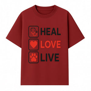 Stethoscope Wall Art - Heal, Love, Live Neon Sign - Inspirational Decor for Medical Professionals and Animal Lovers - T-shirt 1758347419348.jpg