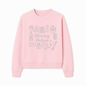 Veterinary Medicine Design with Pets, Veterinary Tools, Paw Prints, and Animal Care Symbols - Perfect for Vet Lovers and Professionals - Sweatshirt 1758347419584.jpg