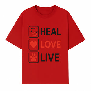 Stethoscope Wall Art - Heal, Love, Live Neon Sign - Inspirational Decor for Medical Professionals and Animal Lovers - T-shirt 1758347419597.jpg