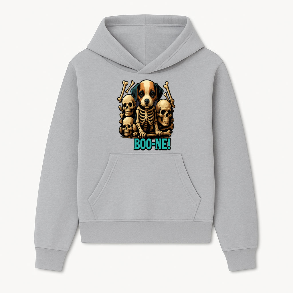 Funny Halloween Dog Skeleton Art T-Shirt | Boo-ne! Graphic Tee with Skull Design | Spooky Pet Lover Apparel - Hoodie 1758347419612.jpg
