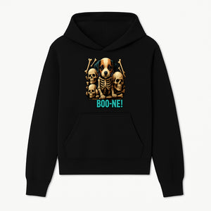 Funny Halloween Dog Skeleton Art T-Shirt | Boo-ne! Graphic Tee with Skull Design | Spooky Pet Lover Apparel - Hoodie 1758347419759.jpg