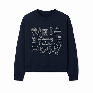 Veterinary Medicine Design with Pets, Veterinary Tools, Paw Prints, and Animal Care Symbols - Perfect for Vet Lovers and Professionals - Sweatshirt 1758347419886.jpg