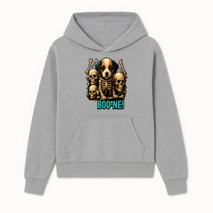 Funny Halloween Dog Skeleton Art T-Shirt | Boo-ne! Graphic Tee with Skull Design | Spooky Pet Lover Apparel - Hoodie 1758347420120.jpg