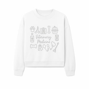 Veterinary Medicine Design with Pets, Veterinary Tools, Paw Prints, and Animal Care Symbols - Perfect for Vet Lovers and Professionals - Sweatshirt 1758347420273.jpg