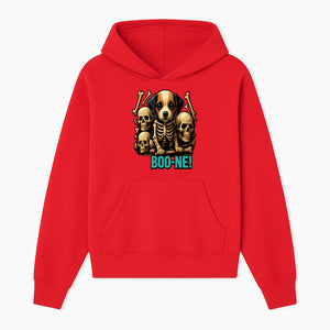Funny Halloween Dog Skeleton Art T-Shirt | Boo-ne! Graphic Tee with Skull Design | Spooky Pet Lover Apparel - Hoodie 1758347420823.jpg