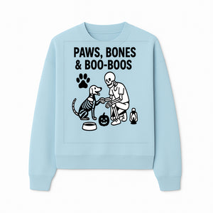 Paws, Bones & Boo Dogs Halloween Decor - Skeleton and Dog Design for Pet Lovers - Sweatshirt 1758347420834.jpg
