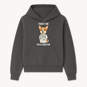 Corgi Doctor T-Shirt - Trust Me I'm a Dogtor Fun Pet Lover Gift, Cute Animal Medical Theme Apparel for Dog Owners - Hoodie 1758347421596.jpg