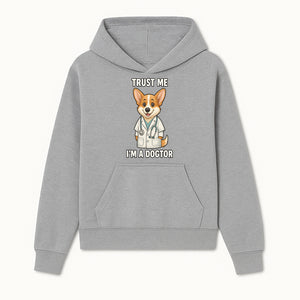 Corgi Doctor T-Shirt - Trust Me I'm a Dogtor Fun Pet Lover Gift, Cute Animal Medical Theme Apparel for Dog Owners - Hoodie 1758347421872.jpg