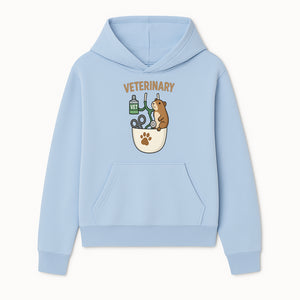 Veterinary Care Design with Guinea Pig and Medical Tools - Perfect for Animal Lovers and Vet Professionals - Hoodie 1758347422156.jpg