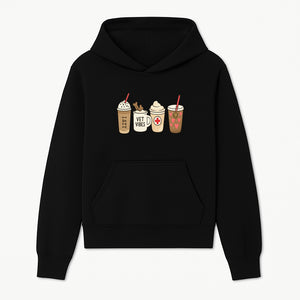 Cute Coffee and Pet-Themed Stickers Set - Vet Vibes Drink Art for Animal Lovers, Fun Home Decor and Gifts - Hoodie 1758347422224.jpg