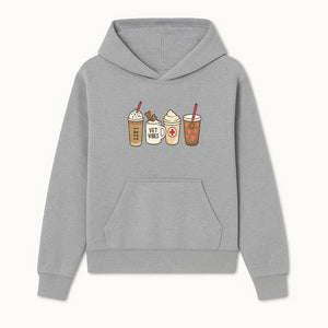 Cute Coffee and Pet-Themed Stickers Set - Vet Vibes Drink Art for Animal Lovers, Fun Home Decor and Gifts - Hoodie 1758347422625.jpg
