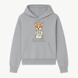 Corgi Doctor T-Shirt - Trust Me I'm a Dogtor Fun Pet Lover Gift, Cute Animal Medical Theme Apparel for Dog Owners - Hoodie 1758347422695.jpg