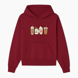 Cute Coffee and Pet-Themed Stickers Set - Vet Vibes Drink Art for Animal Lovers, Fun Home Decor and Gifts - Hoodie 1758347423057.jpg