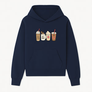 Cute Coffee and Pet-Themed Stickers Set - Vet Vibes Drink Art for Animal Lovers, Fun Home Decor and Gifts - Hoodie 1758347423181.jpg