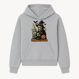 Skeleton Witch Halloween Decor - Paws, Bones & Boo-Boos - Spooky Pet-Themed Art Print for Halloween Celebrations - Hoodie 1758347423208.jpg