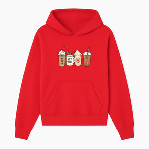 Cute Coffee and Pet-Themed Stickers Set - Vet Vibes Drink Art for Animal Lovers, Fun Home Decor and Gifts - Hoodie 1758347423308.jpg