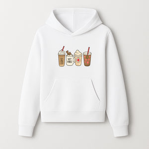 Cute Coffee and Pet-Themed Stickers Set - Vet Vibes Drink Art for Animal Lovers, Fun Home Decor and Gifts - Hoodie 1758347423616.jpg