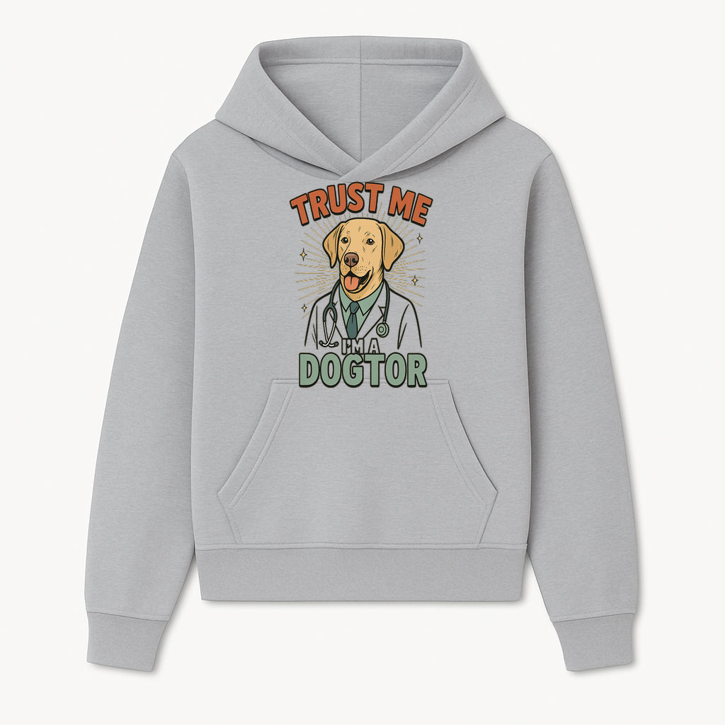 Funny Dog Doctor T-Shirt, Trust Me I'm A Dogtor, Cute Labrador Veterinary Humor Gift for Pet Lovers and Veterinarians - Hoodie 1758347423754.jpg