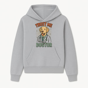 Funny Dog Doctor T-Shirt, Trust Me I'm A Dogtor, Cute Labrador Veterinary Humor Gift for Pet Lovers and Veterinarians - Hoodie 1758347423754.jpg