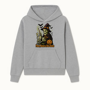 Skeleton Witch Halloween Decor - Paws, Bones & Boo-Boos - Spooky Pet-Themed Art Print for Halloween Celebrations - Hoodie 1758347423761.jpg