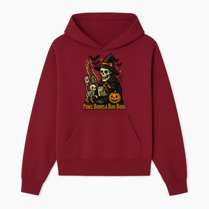 Skeleton Witch Halloween Decor - Paws, Bones & Boo-Boos - Spooky Pet-Themed Art Print for Halloween Celebrations - Hoodie 1758347424191.jpg