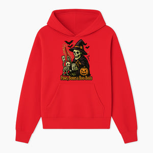 Skeleton Witch Halloween Decor - Paws, Bones & Boo-Boos - Spooky Pet-Themed Art Print for Halloween Celebrations - Hoodie 1758347424488.jpg