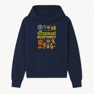 Veterinary Receptionist Art Print - Cute Animal Illustrations, Pet Care Theme, Perfect Gift for Animal Lovers and Vet Professionals - Hoodie 1758347424531.jpg