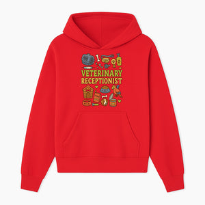 Veterinary Receptionist Art Print - Cute Animal Illustrations, Pet Care Theme, Perfect Gift for Animal Lovers and Vet Professionals - Hoodie 1758347424669.jpg