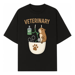 Veterinary Care Design with Guinea Pig and Medical Tools - Perfect for Animal Lovers and Vet Professionals - T-shirt 1758347424745.jpg