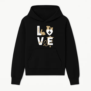Veterinary Love Decor: Heartwarming Wall Art for Pet Owners - Cute Rabbit, Dog, Cat, and Medical Symbols - Hoodie 1758347425210.jpg