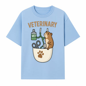 Veterinary Care Design with Guinea Pig and Medical Tools - Perfect for Animal Lovers and Vet Professionals - T-shirt 1758347425261.jpg