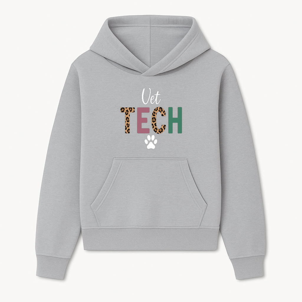 Vet Tech Neon Sign with Leopard Print Letters, Veterinary Decor, Animal Clinic Wall Art, Modern Pet Care Decoration - Hoodie 1758347425291.jpg