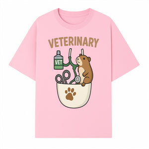 Veterinary Care Design with Guinea Pig and Medical Tools - Perfect for Animal Lovers and Vet Professionals - T-shirt 1758347425383.jpg
