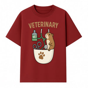 Veterinary Care Design with Guinea Pig and Medical Tools - Perfect for Animal Lovers and Vet Professionals - T-shirt 1758347425506.jpg