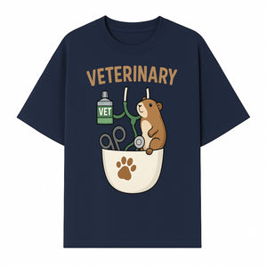 Veterinary Care Design with Guinea Pig and Medical Tools - Perfect for Animal Lovers and Vet Professionals - T-shirt 1758347425630.jpg