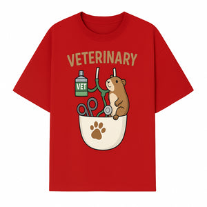 Veterinary Care Design with Guinea Pig and Medical Tools - Perfect for Animal Lovers and Vet Professionals - T-shirt 1758347425762.jpg