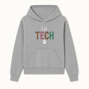 Vet Tech Neon Sign with Leopard Print Letters, Veterinary Decor, Animal Clinic Wall Art, Modern Pet Care Decoration - Hoodie 1758347425853.jpg