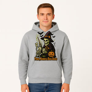 Skeleton Witch Halloween Decor - Paws, Bones & Boo-Boos - Spooky Pet-Themed Art Print for Halloween Celebrations - Hoodie 1758347425876.jpg