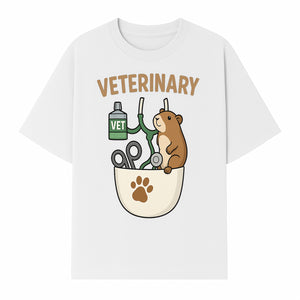 Veterinary Care Design with Guinea Pig and Medical Tools - Perfect for Animal Lovers and Vet Professionals - T-shirt 1758347425999.jpg