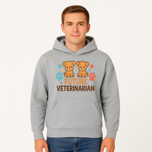 Cute Future Veterinarian Puppy T-shirt, Kids Animal Lover Gift, Dog Theme Graphic Tee, Pet Care Enthusiast Apparel - Hoodie 1758347426315.jpg
