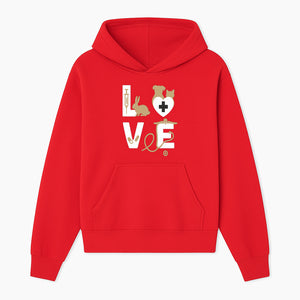 Veterinary Love Decor: Heartwarming Wall Art for Pet Owners - Cute Rabbit, Dog, Cat, and Medical Symbols - Hoodie 1758347426395.jpg