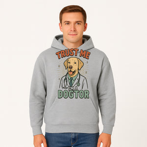 Funny Dog Doctor T-Shirt, Trust Me I'm A Dogtor, Cute Labrador Veterinary Humor Gift for Pet Lovers and Veterinarians - Hoodie 1758347426489.jpg