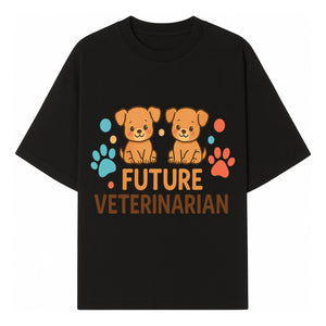 Cute Future Veterinarian Puppy T-shirt, Kids Animal Lover Gift, Dog Theme Graphic Tee, Pet Care Enthusiast Apparel - T-shirt 1758347426773.jpg
