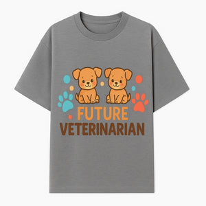 Cute Future Veterinarian Puppy T-shirt, Kids Animal Lover Gift, Dog Theme Graphic Tee, Pet Care Enthusiast Apparel - T-shirt 1758347427194.jpg