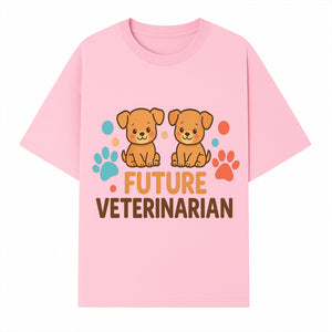 Cute Future Veterinarian Puppy T-shirt, Kids Animal Lover Gift, Dog Theme Graphic Tee, Pet Care Enthusiast Apparel - T-shirt 1758347427479.jpg