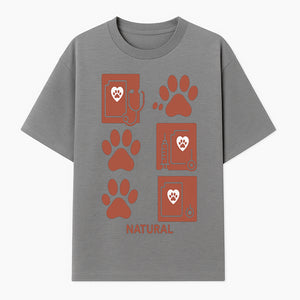 Pet Care Rubber Stamp Set - Paw Print & Vet Icons - Perfect for Dog Lover Crafts and Scrapbooking Projects - Natural Design - T-shirt 1758347427508.jpg