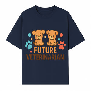 Cute Future Veterinarian Puppy T-shirt, Kids Animal Lover Gift, Dog Theme Graphic Tee, Pet Care Enthusiast Apparel - T-shirt 1758347427784.jpg