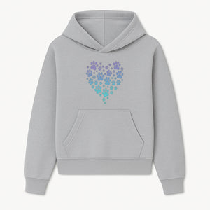 Heart-Shaped Paw Print Wall Art - Cute Pet Lover Decor for Dog and Cat Owners - Pastel Animal Design - Hoodie 1758347427868.jpg