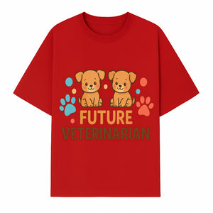 Cute Future Veterinarian Puppy T-shirt, Kids Animal Lover Gift, Dog Theme Graphic Tee, Pet Care Enthusiast Apparel - T-shirt 1758347427937.jpg